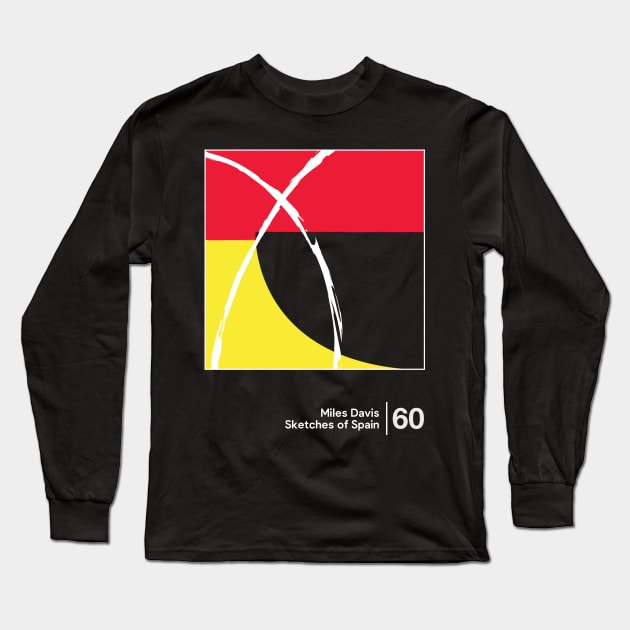 Sketches of Spain - Minimal Style Graphic Artwork Long Sleeve T-Shirt by saudade